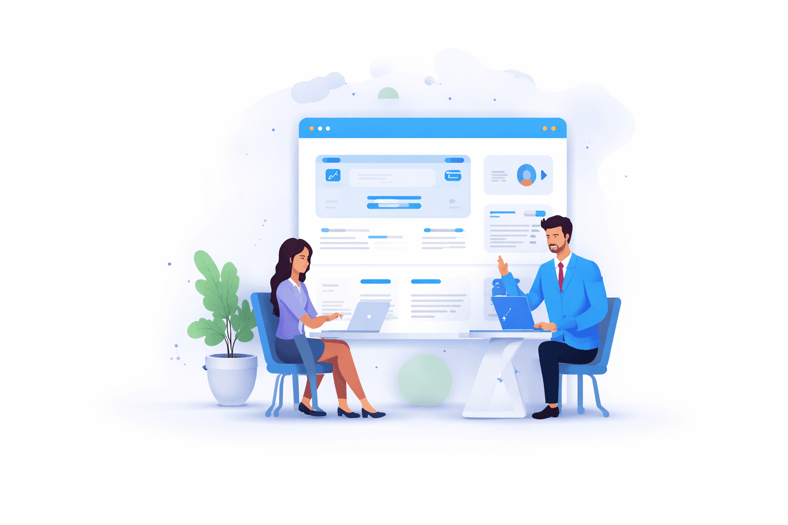 Freelancers managing deals and escrow inside the Solia workspace